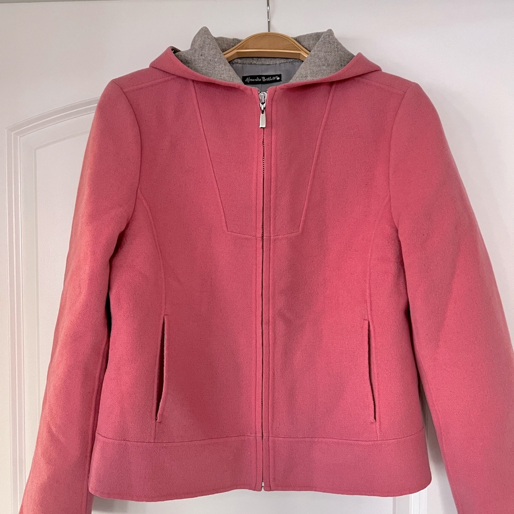 French designer wool coat small